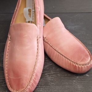 Sperry GOLD CUP Men's 10.5 Wide Pink Verigayed Leather Slip-Ons. NEW